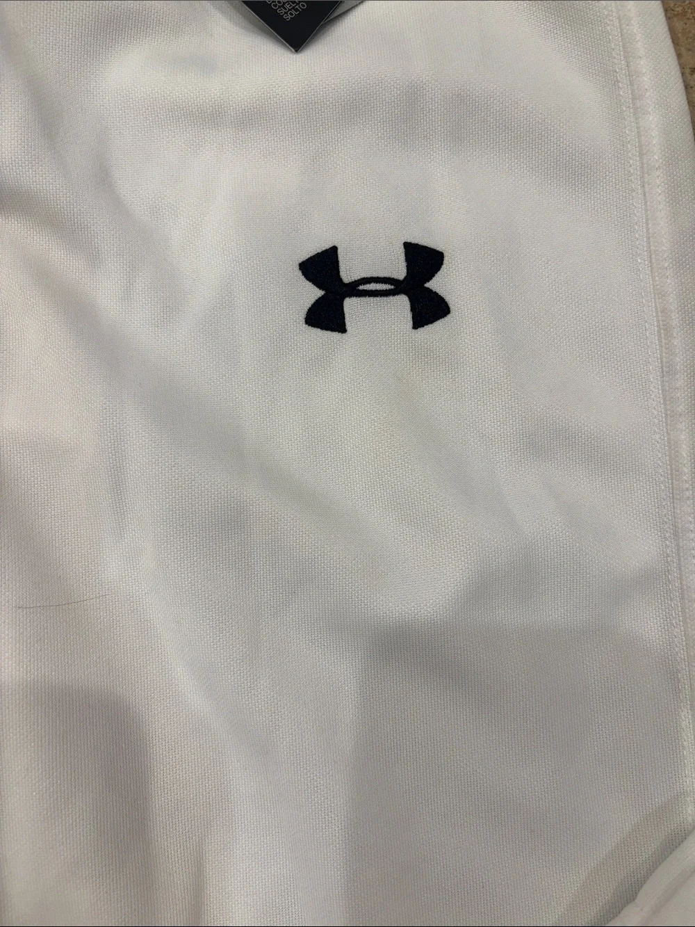 NEW Under Armour kids  White Athletic Baseball Pants with Black Logo size YXL